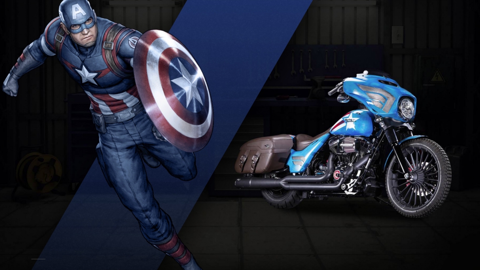 Harley Davidson e Marvel com colecção de motos especial