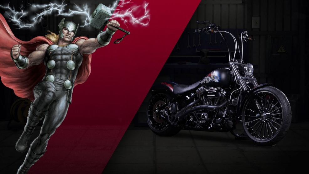 Harley Davidson e Marvel com colecção de motos especial