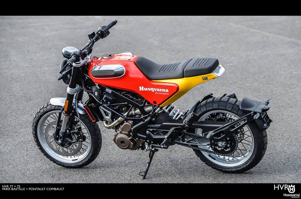Husqvarna Svartpilen 401 de tributo a Steve McQueen