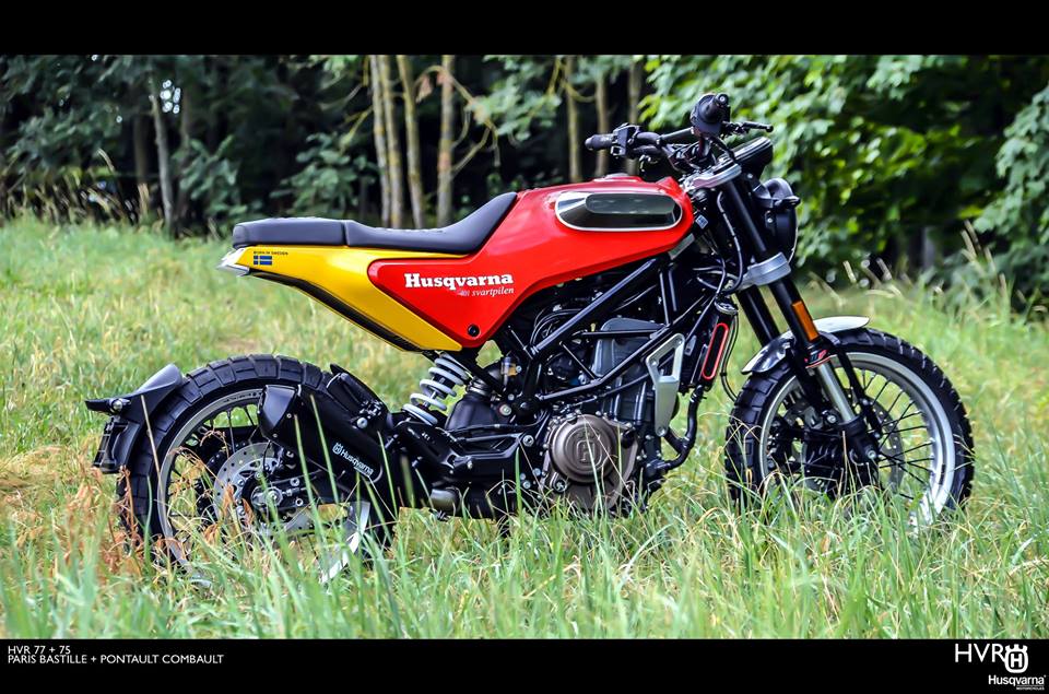 Husqvarna Svartpilen 401 de tributo a Steve McQueen