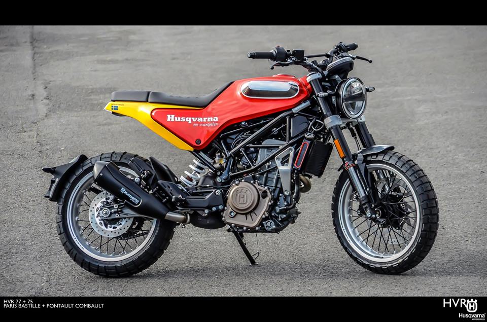 Husqvarna Svartpilen 401 de tributo a Steve McQueen