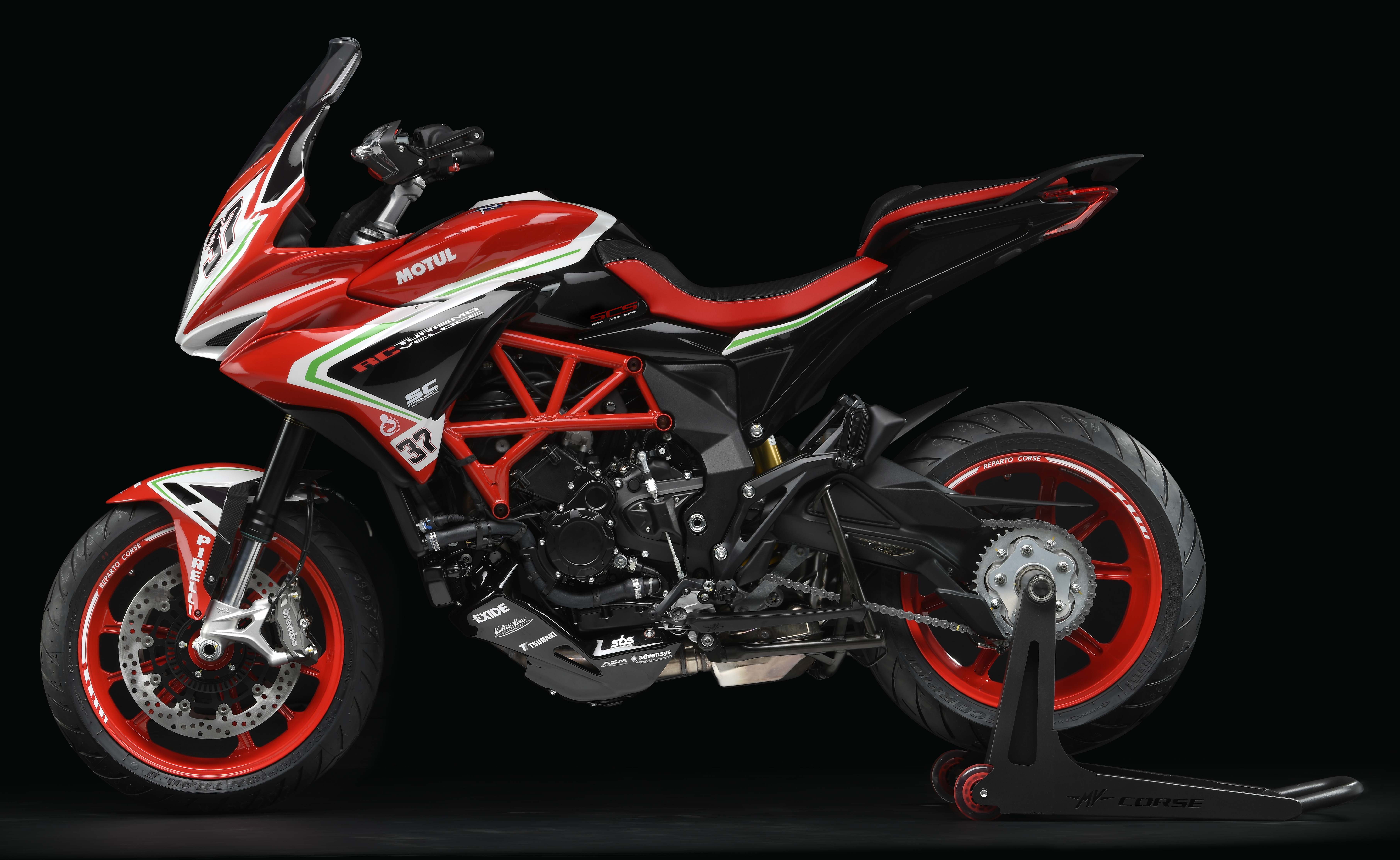 MV Agusta Turismo Veloce 800 RC SCS de 2019 com sistema Rekluse de dupla embraiagem