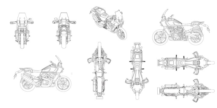 As Harley-Davidson 2020 com novos esquemas já patenteados