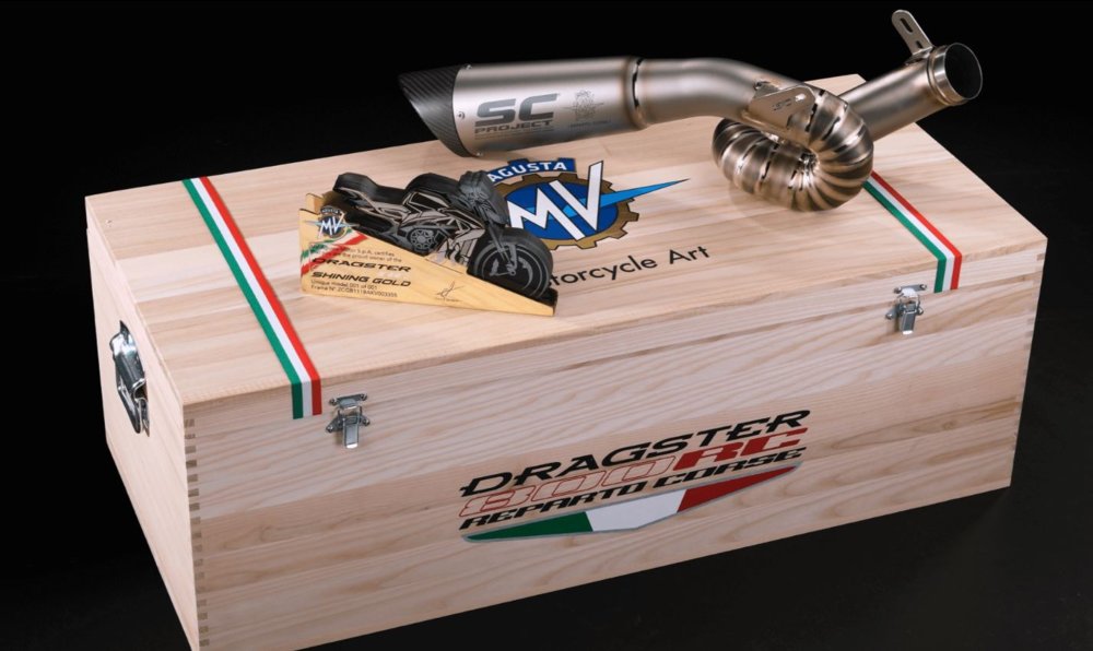 MV Agusta Dragster RC Shining Gold – Edição Especial Limitada a “1 unidade”