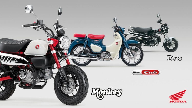 Honda: Só lendas! Dax, Monkey e Super Cub C125 com novas cores e em conformidade com Euro5+