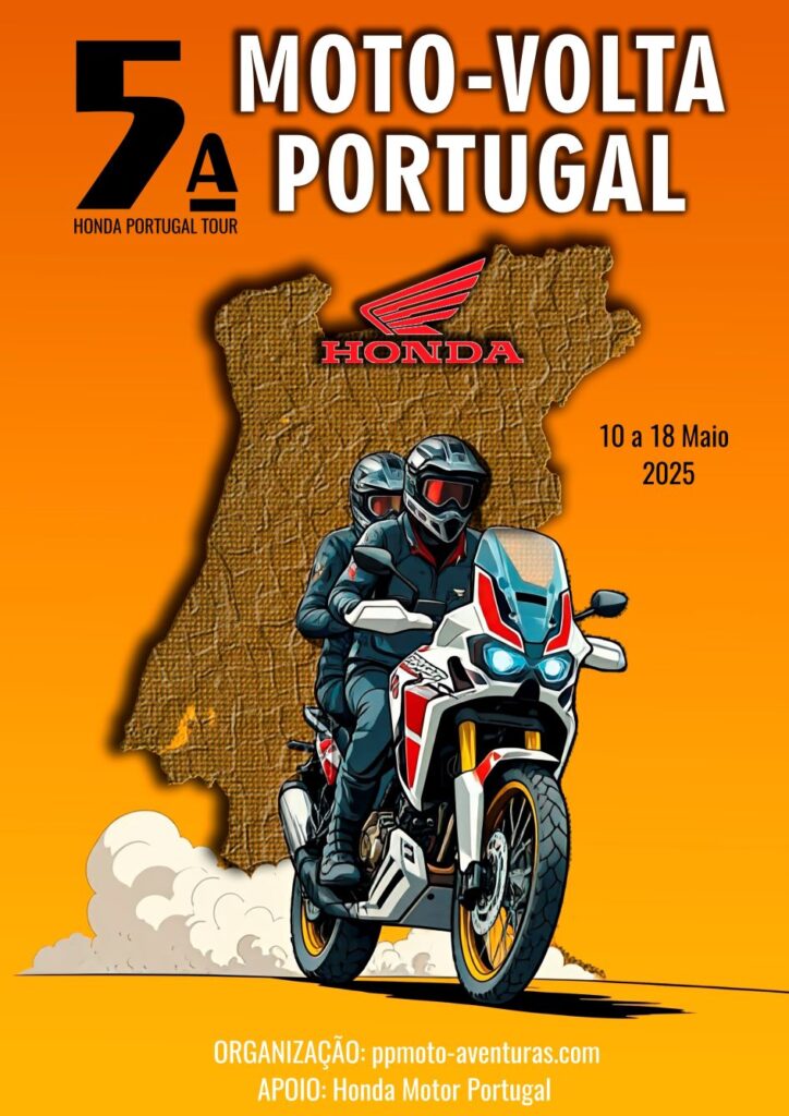 Cartaz 5a Moto-Volta a Portugal HONDA mpeq