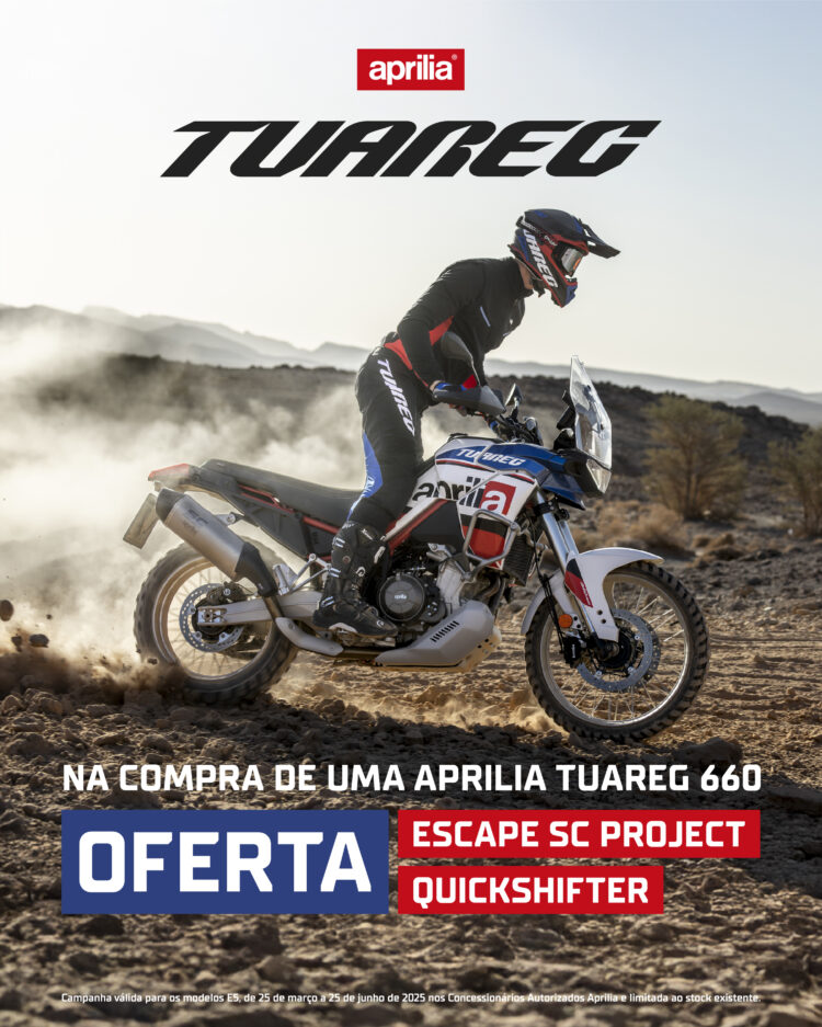 Aprilia: Campanha para o modelo Tuareg com várias ofertas