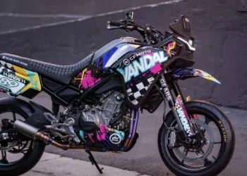 Rolands Sands Design: CFMOTO MT450 personalizada com muito componentes especiais