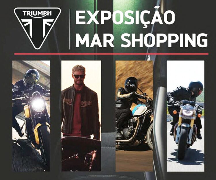 Triumph organiza Exposição da sua gama de motos no MAR Shopping por ocasião do DGR