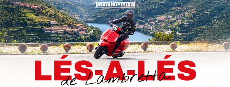 Percorrer o Lés-a-Lés de Lambretta