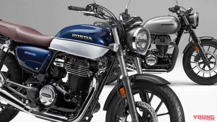 Honda GB350S com pintura bicolor