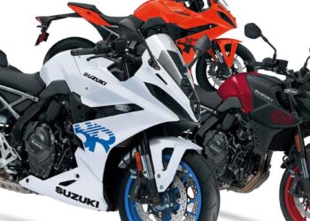 Suzuki GSX-8S e GSX-8R 2026 com novas cores nos EUA