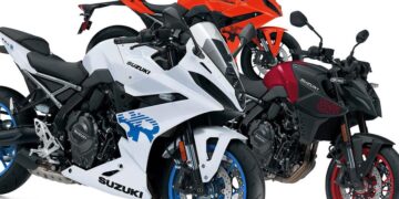 Suzuki GSX-8S e GSX-8R 2026 com novas cores nos EUA