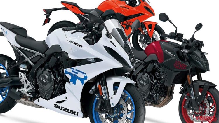 Suzuki GSX-8S e GSX-8R 2026 com novas cores nos EUA