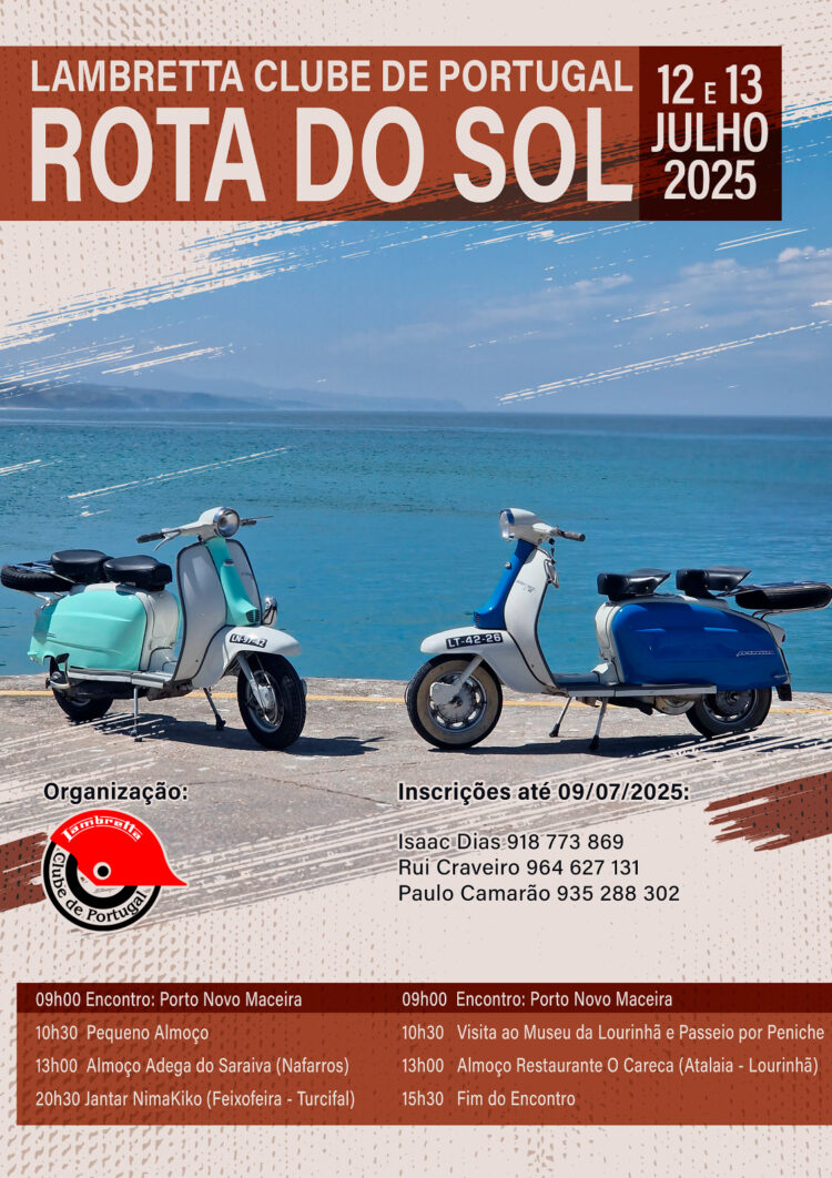 Lambretta Clube de Portugal organiza encontro Rota do Sol