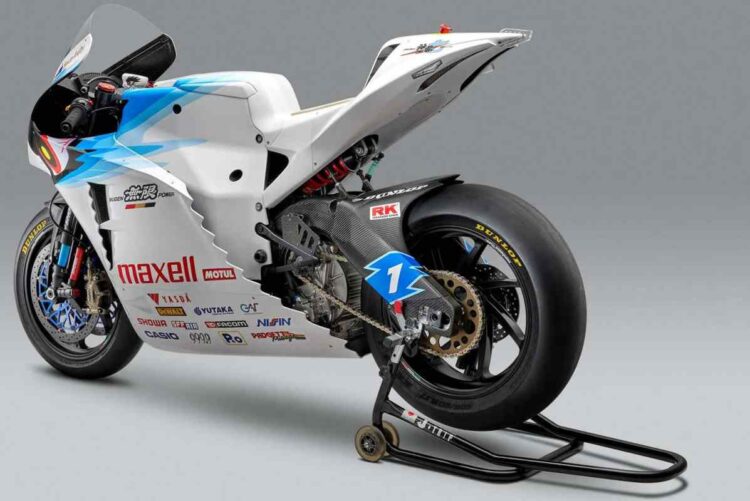 Patente com o desenho de uma Honda Fireblade elétrica