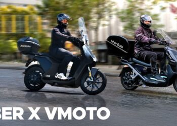 Vmoto equipará entregadores da Uber