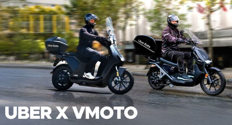 Vmoto equipará entregadores da Uber