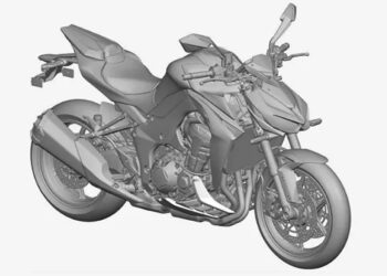 Kawasaki Z1100 2026 revelada em planos