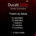Apresentação Mundial dos modelos Ducati 2026