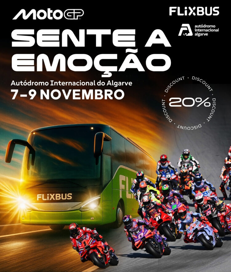MotoGP de Portugal acessível com oferta Flix Bus