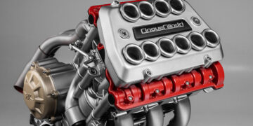 Conceito de motor de 5 cilindros MV Agusta