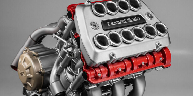Conceito de motor de 5 cilindros MV Agusta