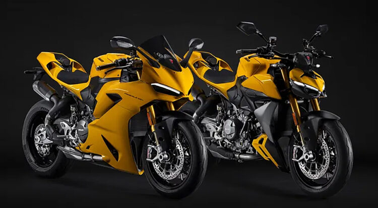 EICMA – Ducati Panigale V2 S e Streetfighter V2 S em amarelo