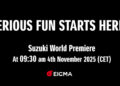Siga a apresentação das novas Suzuki hoje na EICMA