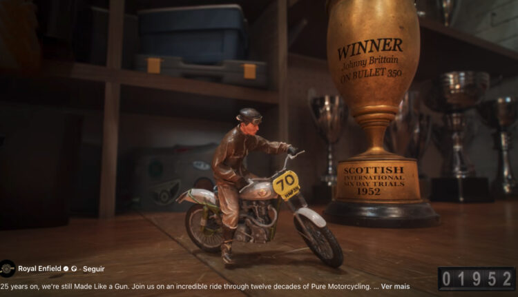 Historia da Royal Enfield a partir de uma loja de brinquedos