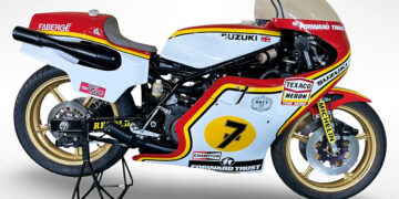Suzuki RG500 de Barry Sheene, campeã do mundo de 1977, vai a leilão