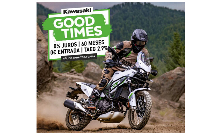Campanha Good Times – Condições imperdíveis em toda a gama Kawasaki