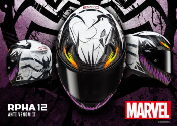 A Vanguarda do Curandeiro: Novo HJC RPHA 12 Anti-Venom II Marvel