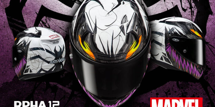 A Vanguarda do Curandeiro: Novo HJC RPHA 12 Anti-Venom II Marvel