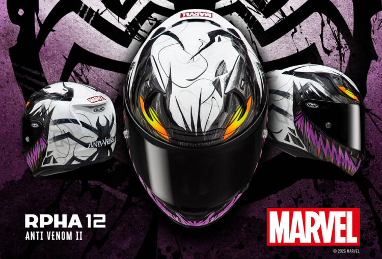 A Vanguarda do Curandeiro: Novo HJC RPHA 12 Anti-Venom II Marvel
