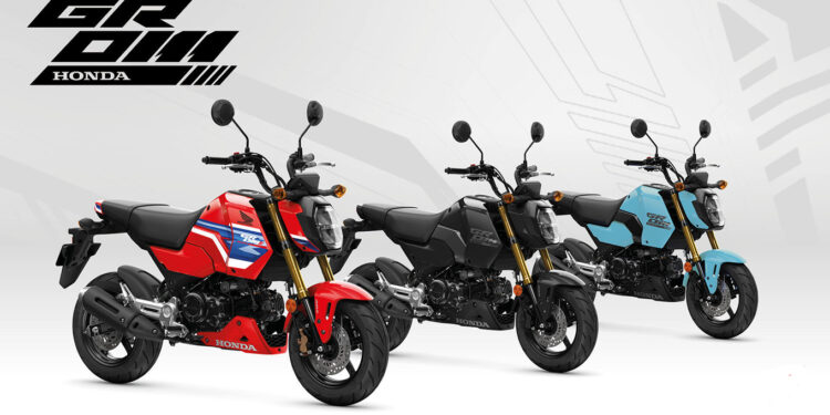 Novas cores para a MSX125 Grom