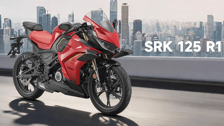 Nova QJ Motor SRK 125 R1 tem 15 cv e… aletas aerodinâmicas