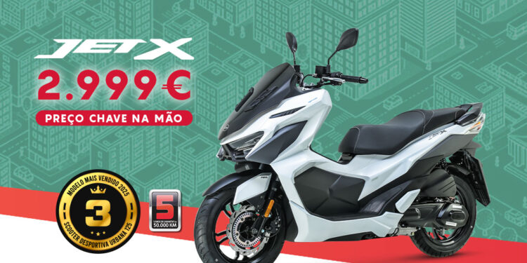 Campanha promocional SYM JET X com preço Chave na Mão