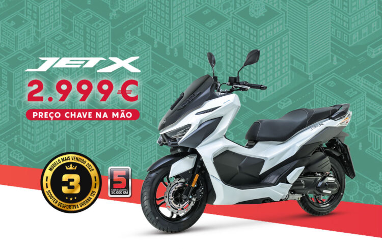 Campanha promocional SYM JET X com preço Chave na Mão