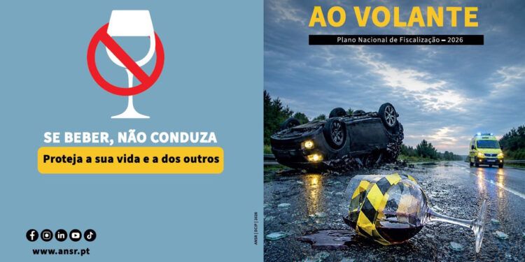 ANSR, GNR e PSP lançam campanha de segurança rodoviária contra a condução sob o efeito do álcool