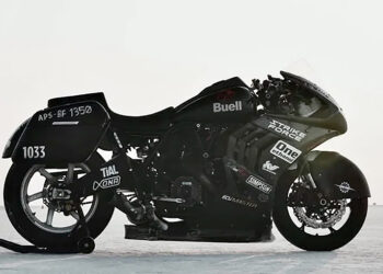 Buell Leviathan não atinge a meta dos 402 km/h em Bonneville apesar de 400 cv