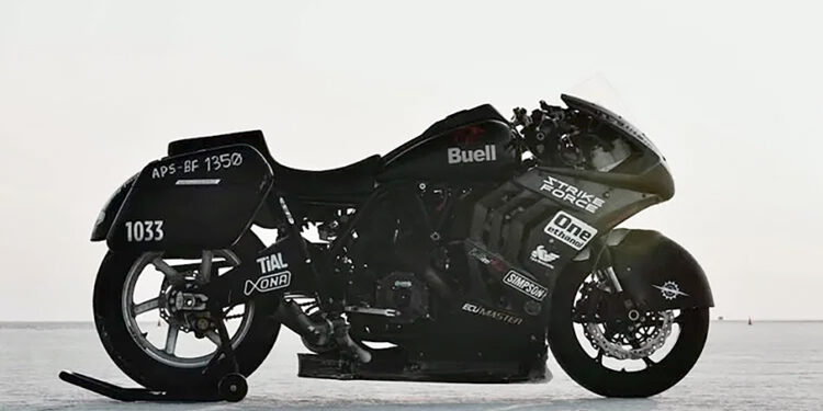Buell Leviathan não atinge a meta dos 402 km/h em Bonneville apesar de 400 cv