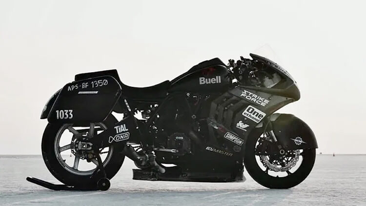 Buell Leviathan não atinge a meta dos 402 km/h em Bonneville apesar de 400 cv